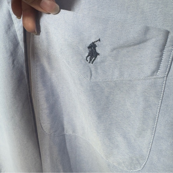 Ralph Lauren Buttondown Shirt Blue Men Size M - Picture 4 of 9